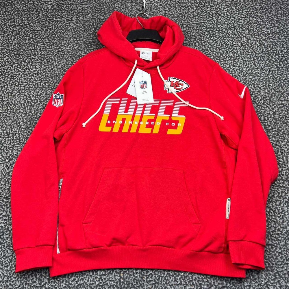 Nike Kansas City Chiefs NFL Dri-Fit Hoodie Men Large Pullover Long Sleeve New L